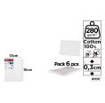 Lienzo en Tablilla 13x18cm 280g/m2 Pack 6u