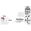 Lienzo en Tablilla 15x15cm 280g/m2 Pack 6u