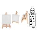 Lienzo Mini con Caballete 6x6cm 280g/m2