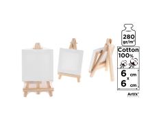 Lienzo Mini con Caballete 6x6cm 280g/m2