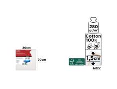 Lienzo Profesional 20x20cm 280g/m2