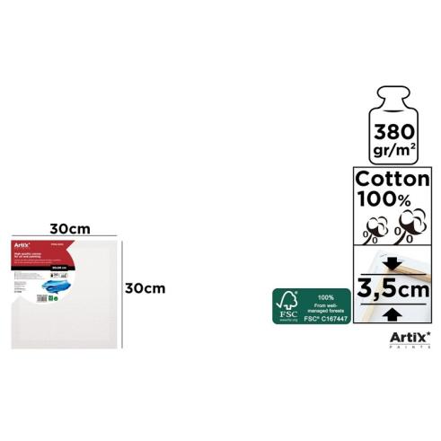 Lienzo Profesional 30x30cm 380g/m2