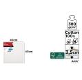 Lienzo Profesional 40x40cm 380g/m2