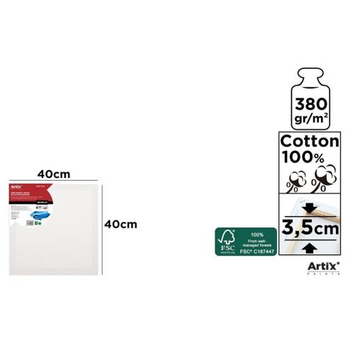 Lienzo Profesional 40x40cm 380g/m2