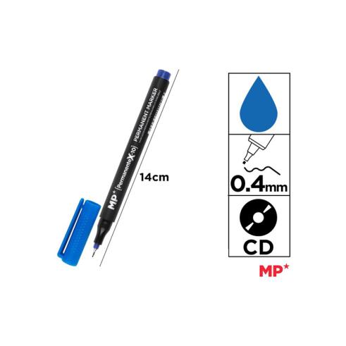 MARCADOR CD PUNTA FINA AZUL MP