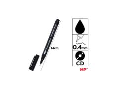 MARCADOR CD PUNTA FINA NEGRO MP