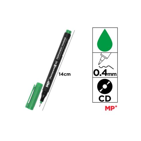 MARCADOR CD PUNTA FINA VERDE MP