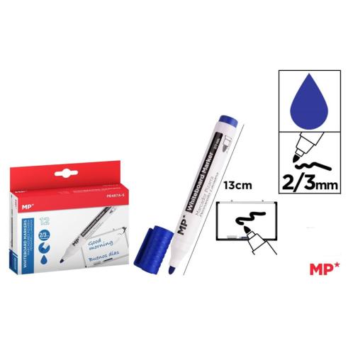 Marcador de Pizarra Azul 2/3mm MP