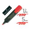 Marcador Fluorescente Faber Castell Rojo 48-21