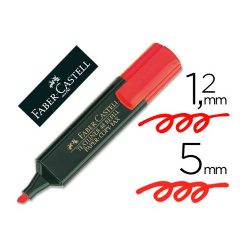 Marcador Fluorescente Faber Castell Rojo 48-21