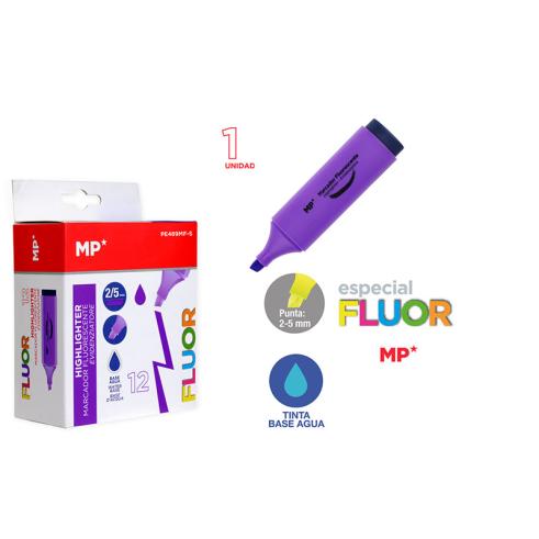 MARCADOR FLUORESCENTE MORADO MP