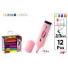 Marcador Fluorescente y Pastel 12 Uds. Pack Ahorro