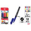 Marcador Permanente 12 Uds. Pack Ahorro