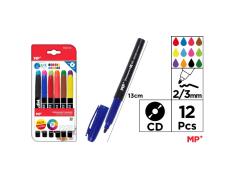 Marcador Permanente 12 Uds. Pack Ahorro