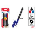 Marcador Permanente 4 Uds. Pack Ahorro (azul, negro, rojo)