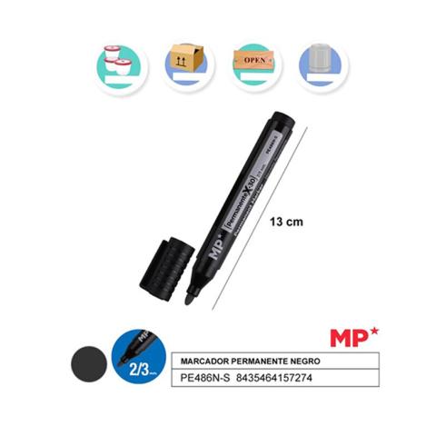 Marcador Permanente Superior Negro MP