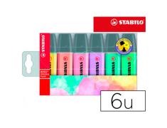 MARCADORES STABILO COLOR PASTEL 6 uds