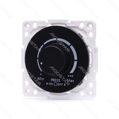 Marco para regulador LED Negro