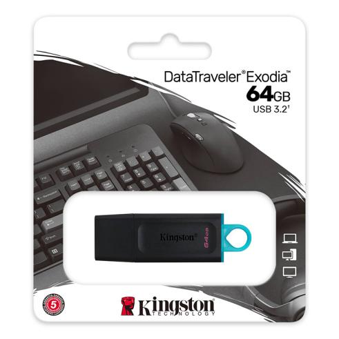 Memoria USB Kingston DataTraveler Exodia 64GB - USB 3.2 Gen 1