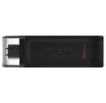 Memoria USB Tipo C Kingston DataTraveler 70 - 32GB - USB-C 3.2 Gen 1 - Con Tapa - Color Negro