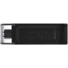 Memoria USB Tipo C Kingston DataTraveler 70 - 64GB - USB-C 3.2 Gen 1 - Con Tapa - Color Negro
