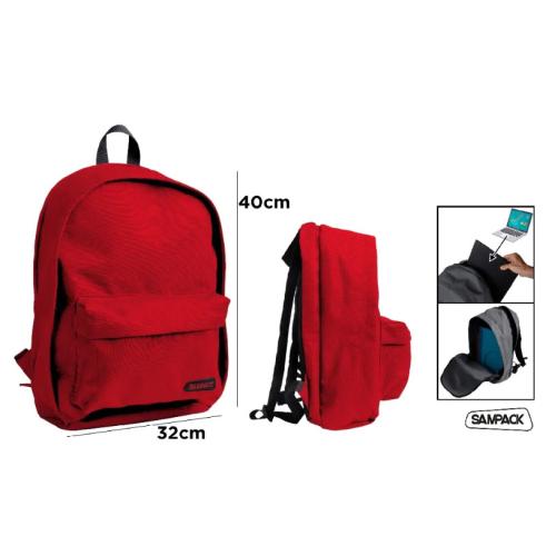Mochila Escolar Roja