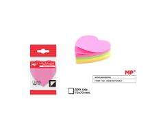 NOTAS ADHESIVAS 70X70MM 200H CORAZON