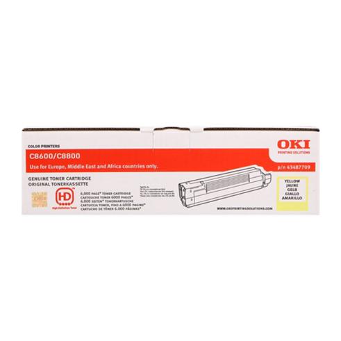 OKI C8600 / C8800 Amarillo Original