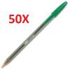 PACK 50 UNIDADES BIC CRISTAL BOLÍGRAFO DE TINTA VERDE