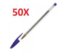 PACK 50 UNIDADES BIC CRISTAL BOLÍGRAFO DE TINTA AZUL