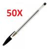 PACK 50 UNIDADES BIC CRISTAL BOLÍGRAFO DE TINTA NEGRO