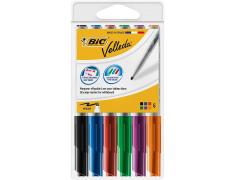 Pack 6 Rotuladores Bic Velleda Pizarra
