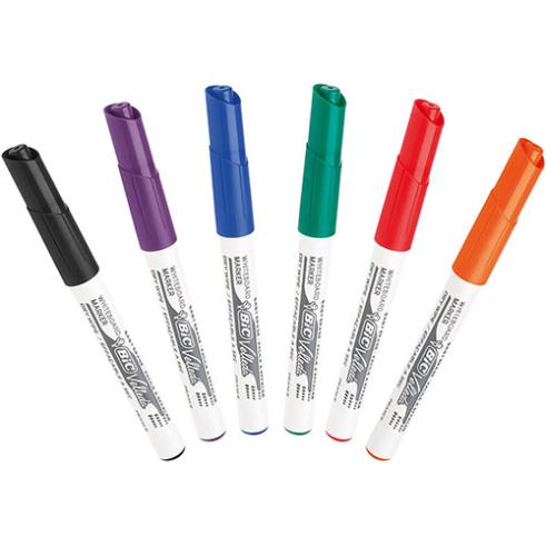 Pack 6 Rotuladores Bic Velleda Pizarra