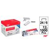 Pack con 12 Cajas de 1000 Grapas 24/6 Galvanizadas MP
