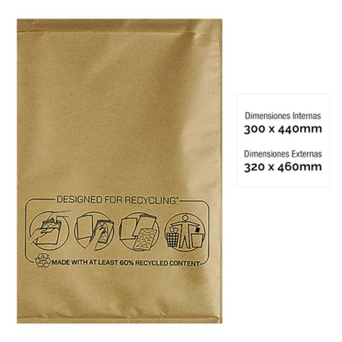 Pack de 10 Bolsas de Burbujas Acolchadas 300x440 mm Fellowes Bankers Box Nº19