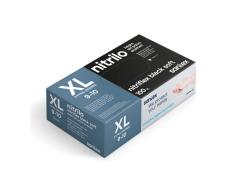 Pack de 100 Guantes de Nitrilo Talla XL Santex Nitriflex Black Soft