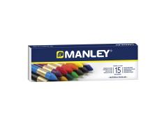 Pack de 15 Ceras Blandas de Trazo Suave Manley
