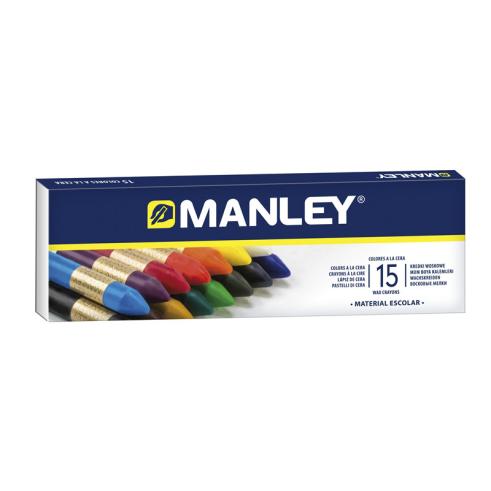 Pack de 15 Ceras Blandas de Trazo Suave Manley
