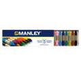 Pack de 15 Ceras Blandas de Trazo Suave Manley