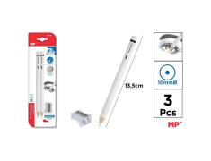 Pack de 2 Gomas de Borrar en Lapiz + 1 Sacapuntas