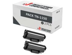 Pack de 2 Toner Brother TN1150 Compatible