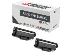Pack de 2 Toner Brother TN1150XXL Compatibles