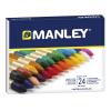 Pack de 24 Ceras Blandas de Trazo Suave Manley