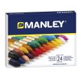 Pack de 24 Ceras Blandas de Trazo Suave Manley