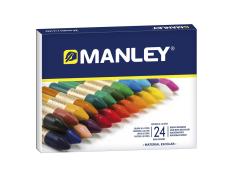 Pack de 24 Ceras Blandas de Trazo Suave Manley