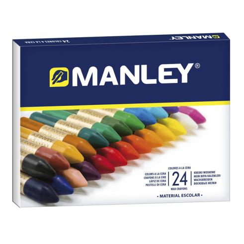 Pack de 24 Ceras Blandas de Trazo Suave Manley