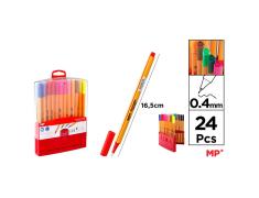 Pack de 24 Rotuladores de Punta Fina