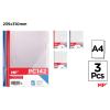 Pack de 3 Carpeta Dossier Uñero Varilla Larga A4