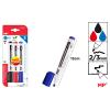 Pack de 3 Marcadores de Pizarra MP - Azul/Negro/Rojo