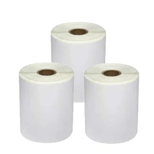 Pack de 3 Rollos de Etiquetas Compatibles Zebra Perforadas 100x150 mm 500 Unidades